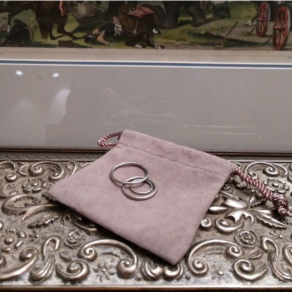 Set of Three Surgical Steel Seamless Segment Rings